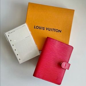 Louis Vuitton Epi Small Ring Agenda Cover Red